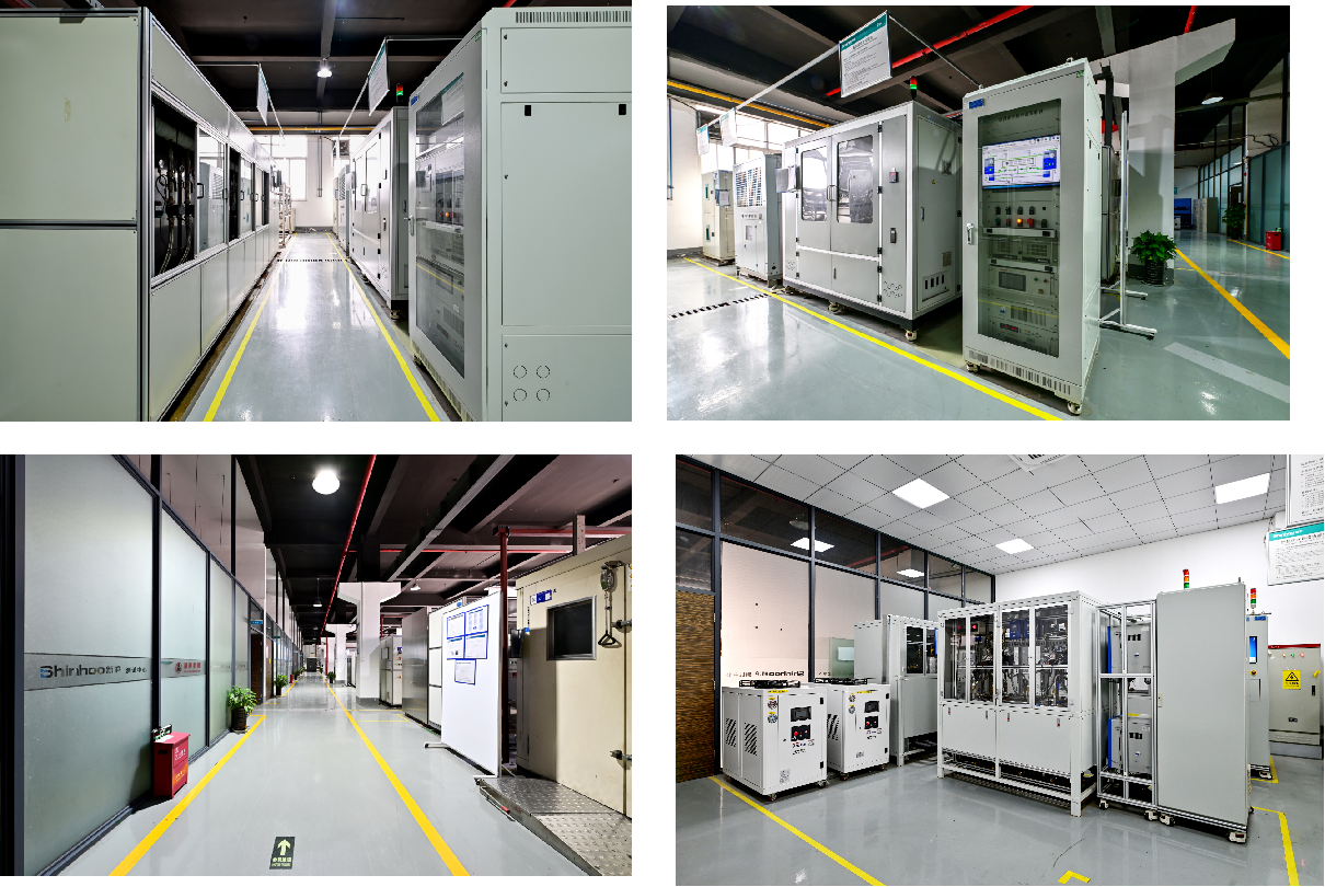 At present, the test center has 96 test equipment, 52 portable instruments,  can support  the performance testing and reliability testing of drivers, motors, pump integral pumps and pump application systems.  