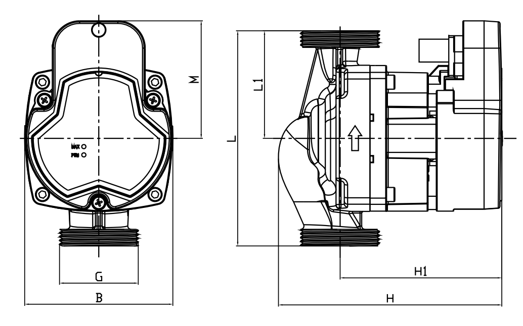 Heat pump circulation Pump