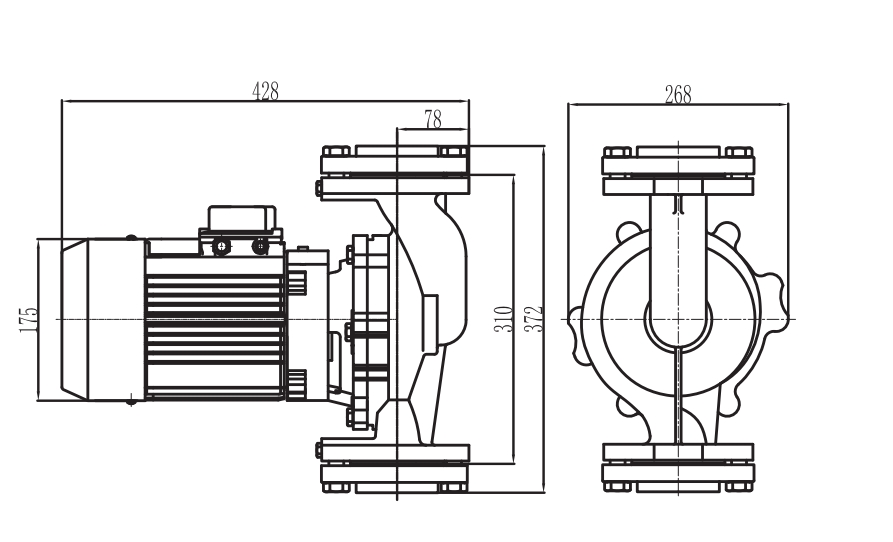 circulating pump for hot and cold water