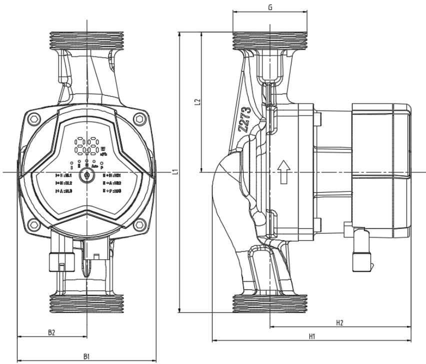 Three-speed Circulation Pump