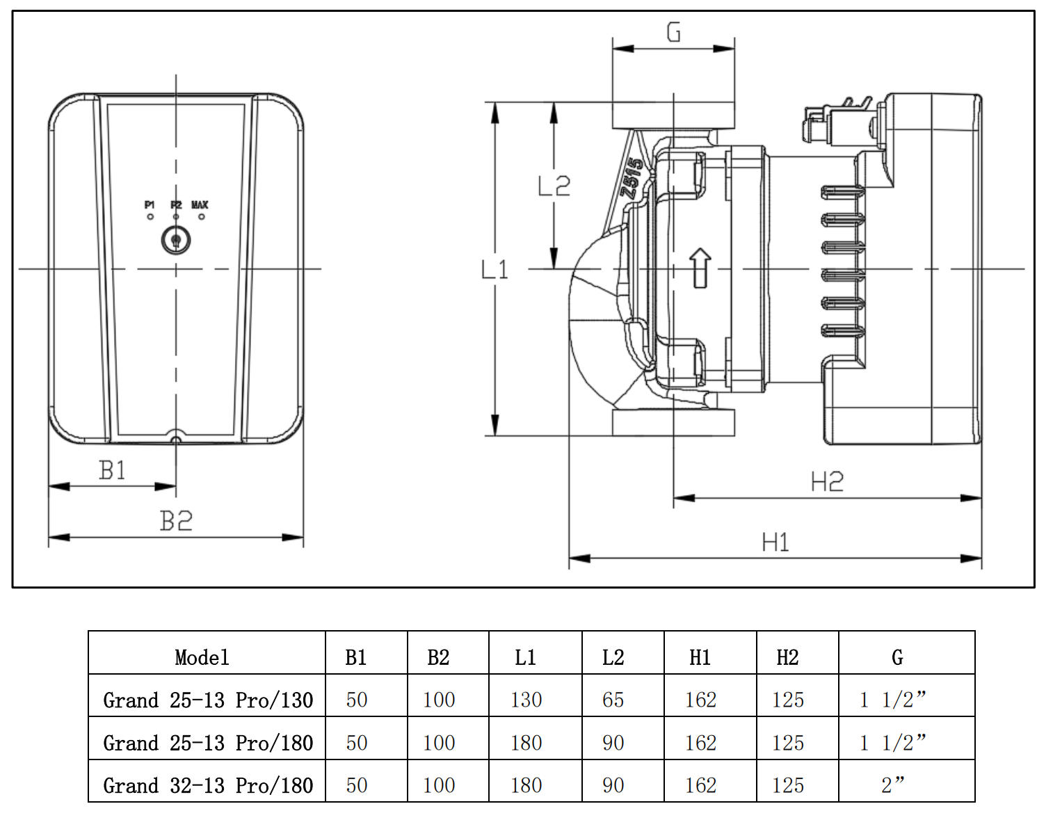 Grand 25-13 Pro Installation Drawing