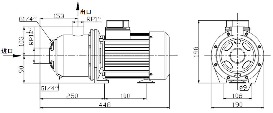 Installation dimension drawing Installation dimension drawing