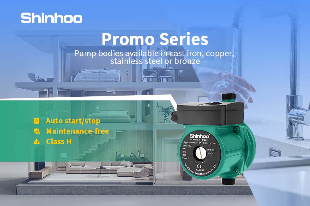 Shinhoo Promo Series Domestic Hot Water Booster Pump | Auto-Start, Maintenance-Free Pump Solution