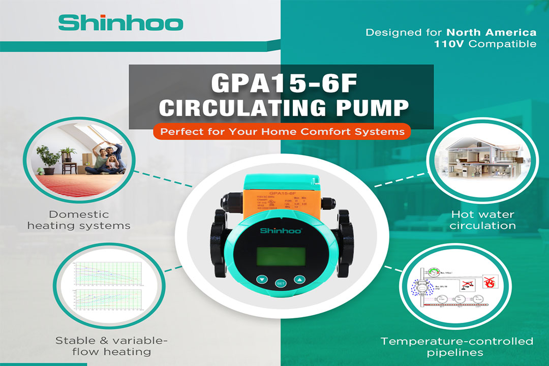 Boost Home Comfort with the GPA15-6F Circulating Pump by Shinhoo